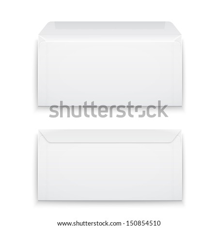 two blank envelopes opened an