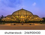 Small photo of night scene of Lalbagh park in Bangalore City, India