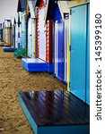 colorful bathing boxes on a...