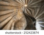 old stone spiral staircase 