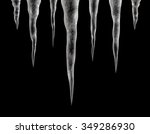 icicles on a black background   ...
