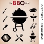 barbecue vector icon isolated...