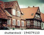 half timbered traditional house ...