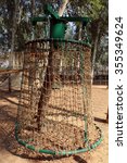 Small photo of Delhi, India - December 26, 2015: Sanjay Lake adventure park at New Delhi where children can enjoy tunnel climbing, burma bridge, rope bridge, tree- rope climbing etc. adventure games.