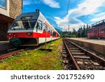 high speed electric train at...