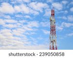 communications tower with a...
