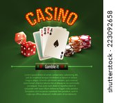 stock-vector-pocker-casino-gambling-set-with-dice-cards-chips-on-green-background-vector-illustration-223092658.jpg