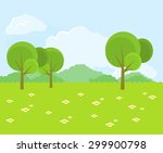 Cartoon Landscape - Free Vector Art