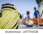 rope on sailboat