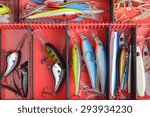 colorful fishing lures on...