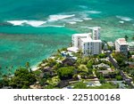 aerial view of honolulu and...