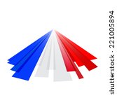 abstract english and french flag