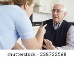 Small photo of Care Worker Mistreating Elderly Man