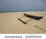 outrigger on the beach