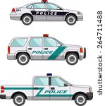 three variants of police car...