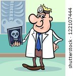 Schizoafektivna porucha Stock-vector-cartoon-vector-illustration-of-male-medical-doctor-in-hospital-with-x-ray-picture-of-human-skull-122107444