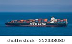 container ship nyk argus on the ...