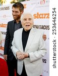 Small photo of Liam McIntyre and Kirk Douglas at the Starz Celebrates Kirk Douglas held at the Academy of Television Arts & Sciences Goldenson Theater in Los Angeles, California, United States on May 31, 2012.