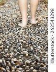 Small photo of Walking on reflexology path