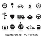 black traffic icon