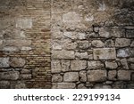 textured stone wall  spanish...