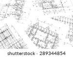 Small photo of architectural project, architectural plan, construction plan, architectural background