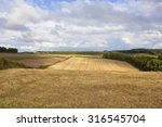 rolling harvested wheat fields...
