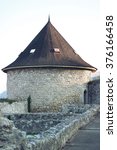 old tower in trencin castle ...