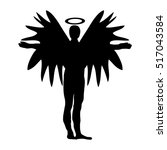 Cherub Black Silhouette Free Stock Photo - Public Domain Pictures