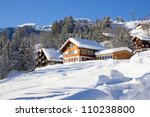 winter holiday house in swiss...