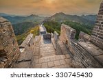 view of the great wall of china ...