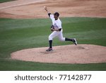 Small photo of SCRANTON, PA - MAY 8: Scranton Wilkes Barre Yankees pitcher Hector Noesi throws a pitch in a game against the Pawtucket Red Sox at PNC Field on May 8, 2011 in Scranton, PA.