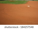 Small photo of View of a Baseball Field from Second Base