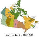 Canada Map Colored