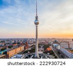 berlin city view with tv tower...
