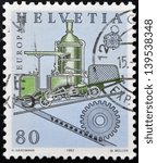 switzerland   circa 1983  stamp ...