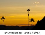 sunset on the cocora valley...