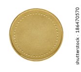 close up of golden coin...