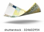 two hundred euro banknotes...