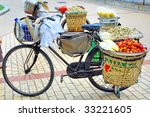 china xiamen  bicycle fruit shop