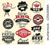collection of vintage retro bbq ...