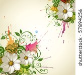 Free Watercolor Floral Background Vector Illustration