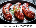grilled sausage with fresh...