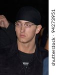 Small photo of Actor/rapper EMINEM at the world premiere of his new movie 8 Mile, in Los Angeles. 06NOV2002. Paul Smith / Featureflash