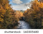 autumn view of riber castle in...