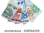 euro banknotes with different...