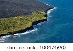 lava on hawaiian coast