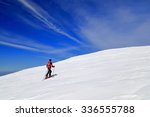 isolated ski mountaineer...