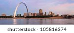 panoramic view of st louis and...