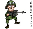 Cartoon Canadian Soldier